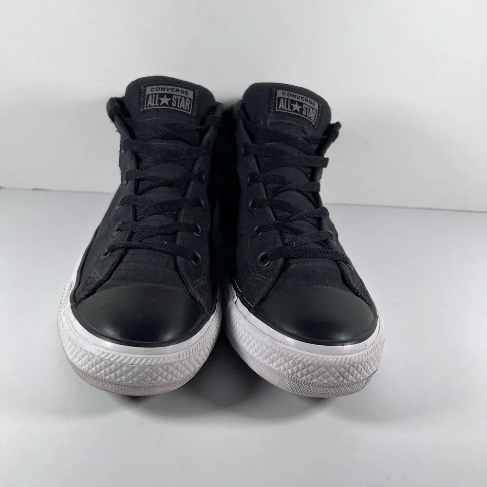 Converse Chuck Taylor All Star Street Mid Black Shoes Sneakers Men's Size 10 - Picture 2 of 8